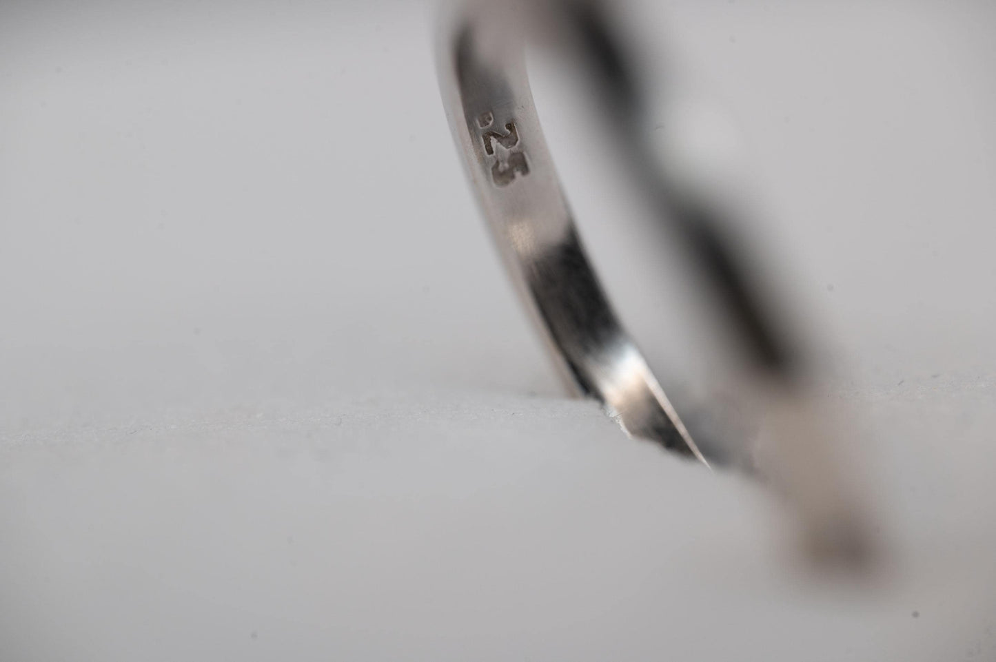 zero point .25 hallmark can be clearly seen on the ring - For peace of mind. Full hallmarks from the United Kingdom.