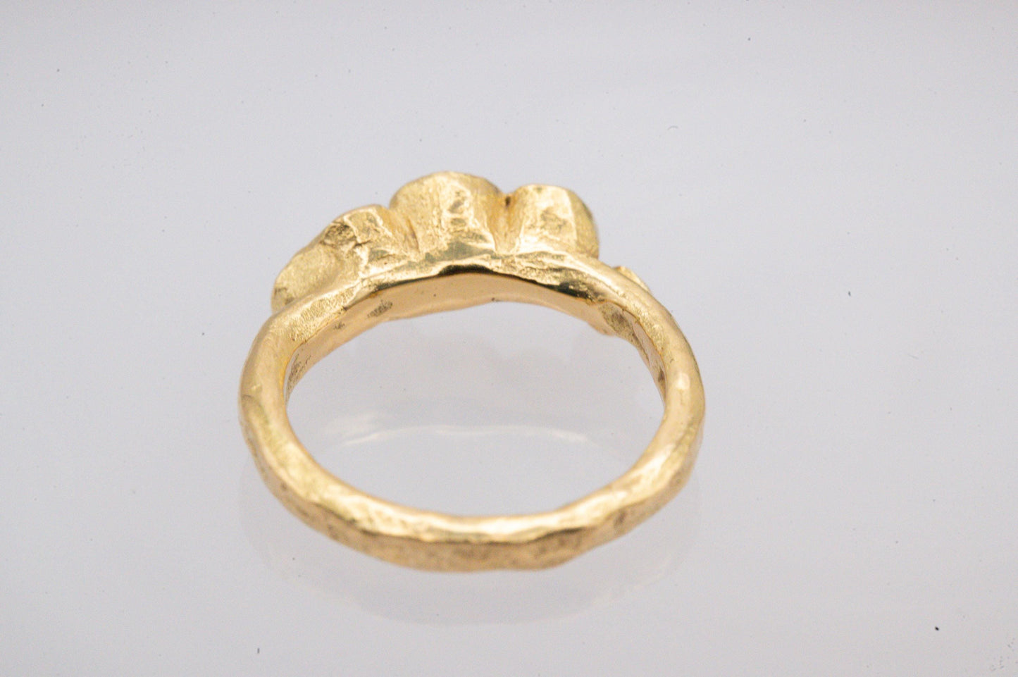 Stunning Vintage Handmade 18ct Solid Gold Eternity Diamond Ring, Unique Artisan 1CT Diamond Jewellery, 70s Statement Heirloom Jewelry - Rare