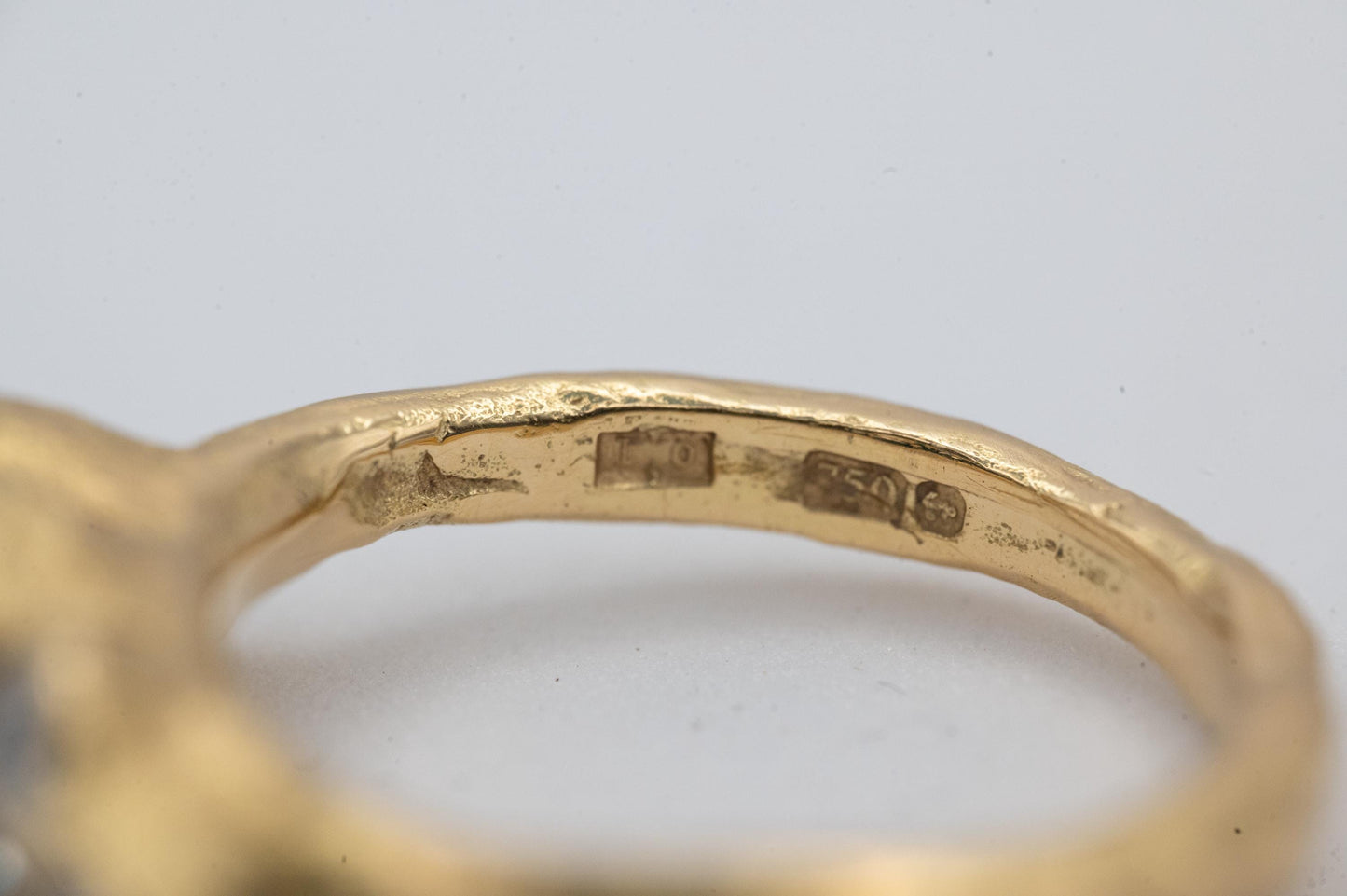 Stunning Vintage Handmade 18ct Solid Gold Eternity Diamond Ring, Unique Artisan 1CT Diamond Jewellery, 70s Statement Heirloom Jewelry - Rare