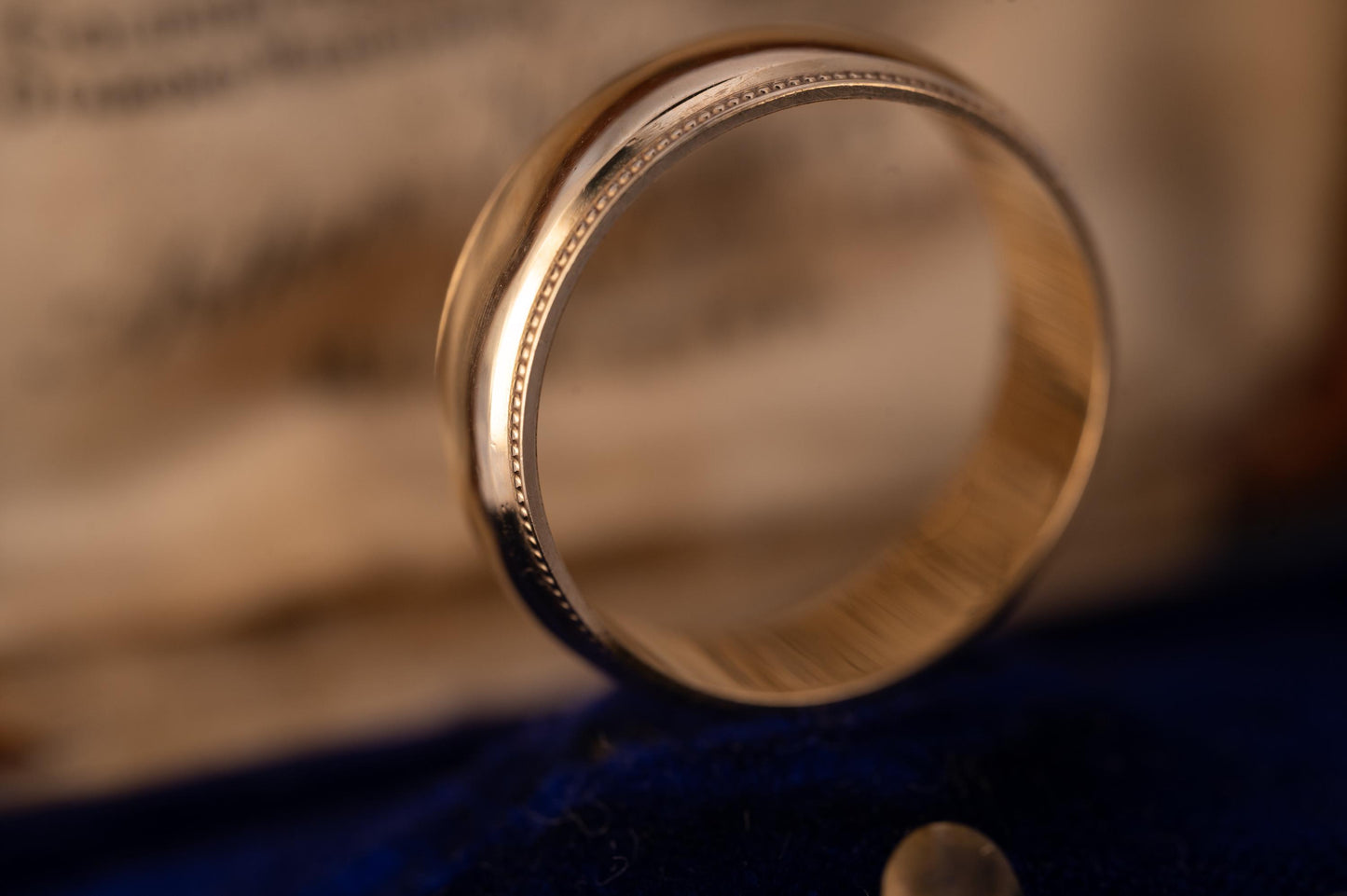 Vintage 9ct Yellow Gold Band Ring, Wedding Jewellery 9ct Gold, Plain Wide Wedding Band, Minimalist Jewellery Unisex 9k, UK R / US 9