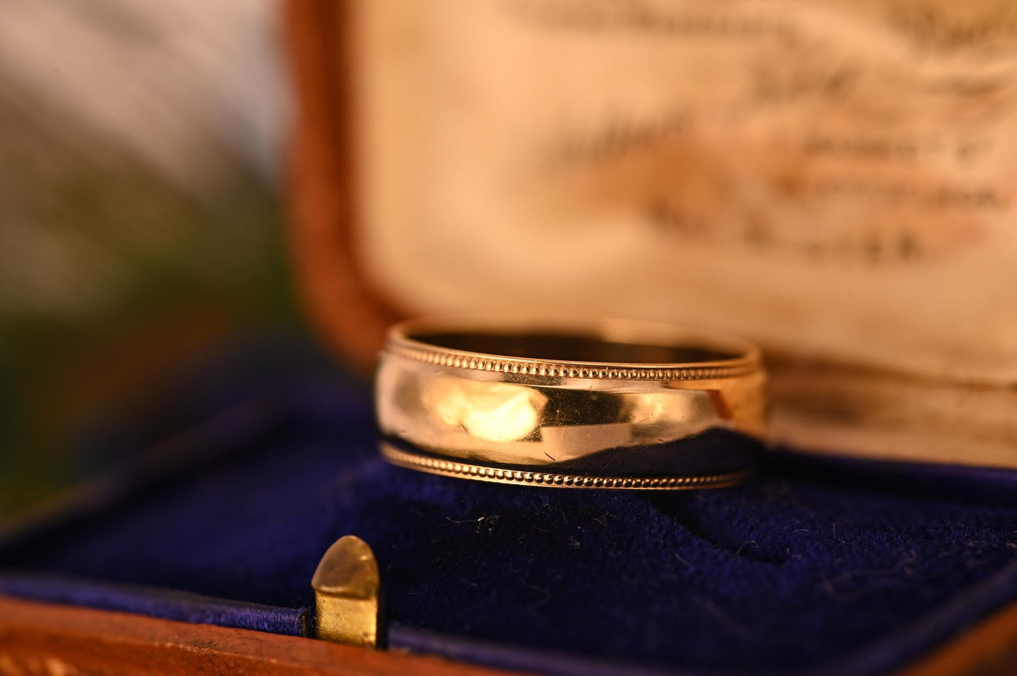 Vintage 9ct Yellow Gold Band Ring, Wedding Jewellery 9ct Gold, Plain Wide Wedding Band, Minimalist Jewellery Unisex 9k, UK R / US 9