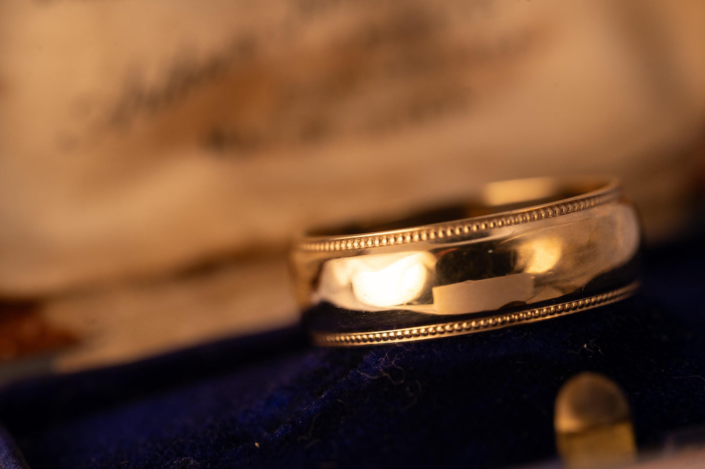 Vintage 9ct Yellow Gold Band Ring, Wedding Jewellery 9ct Gold, Plain Wide Wedding Band, Minimalist Jewellery Unisex 9k, UK R / US 9