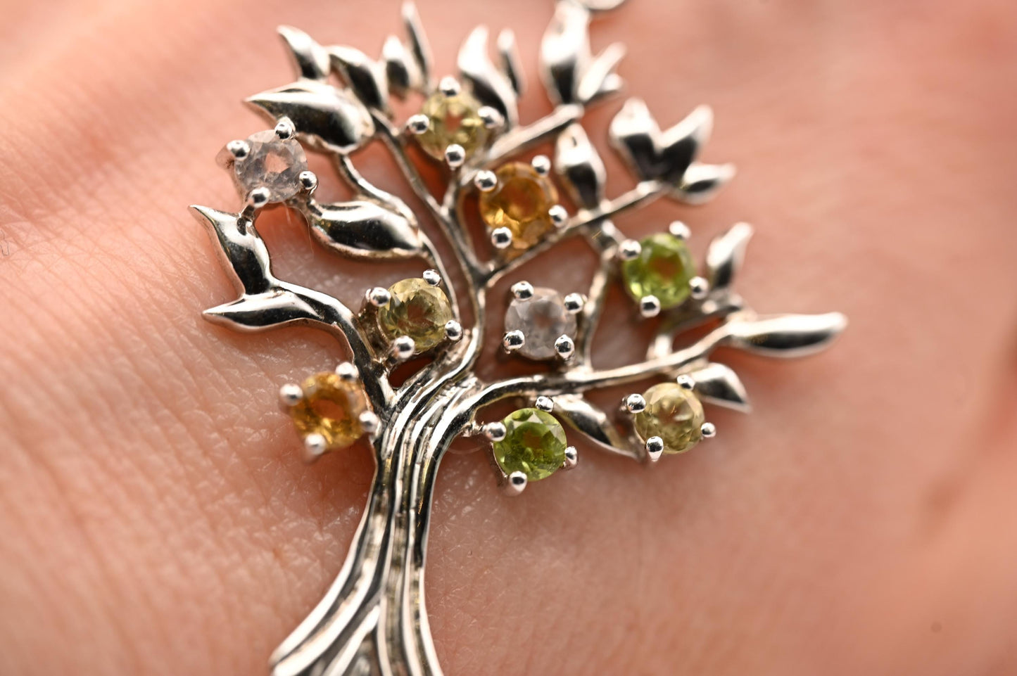 Solid 925 Sterling Silver Tree of Life Pendant Necklace Chain Jewellery - Gift Boxed
