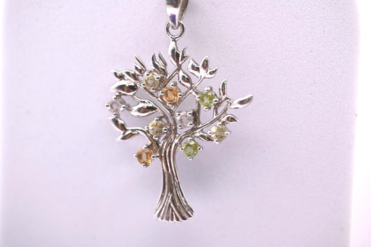 Solid 925 Sterling Silver Tree of Life Pendant Necklace Chain Jewellery - Gift Boxed