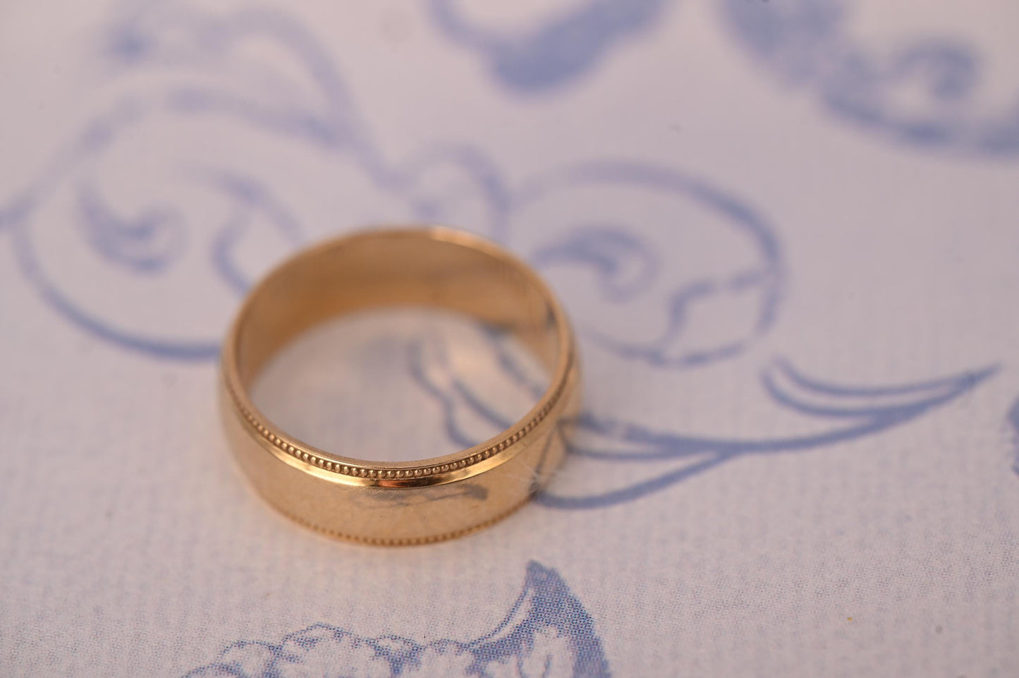 Vintage 9ct Yellow Gold Band Ring, Wedding Jewellery 9ct Gold, Plain Wide Wedding Band, Minimalist Jewellery Unisex 9k, UK R / US 9