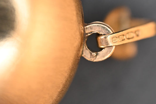 Vintage 9ct Gold Large Oval Locket Pendant, Floral Engraved Locket Pendant, Fully Hallmarked British Vintage with Floral Etched Detail