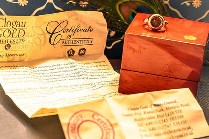 Clogau - certificate - of - authenticity - original authentic item - Welsh  Gold - Celtic Ring- Welsh - dragon.