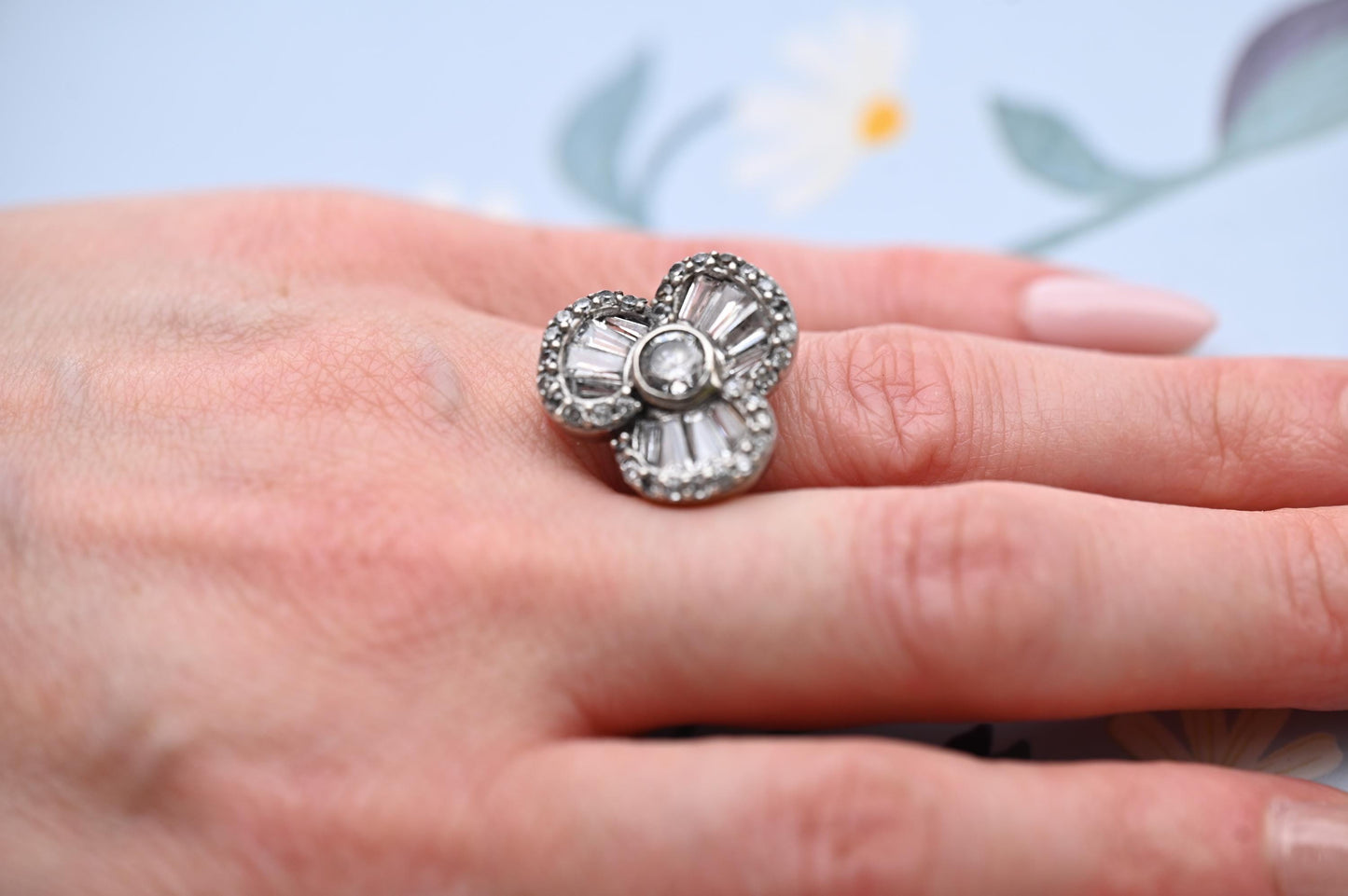 unique ring - very unusual and eye catching - a perfect statement ring that looks modern yet timeless