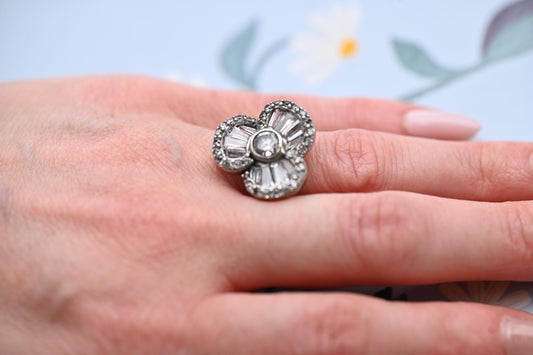 unique ring - very unusual and eye catching - a perfect statement ring that looks modern yet timeless