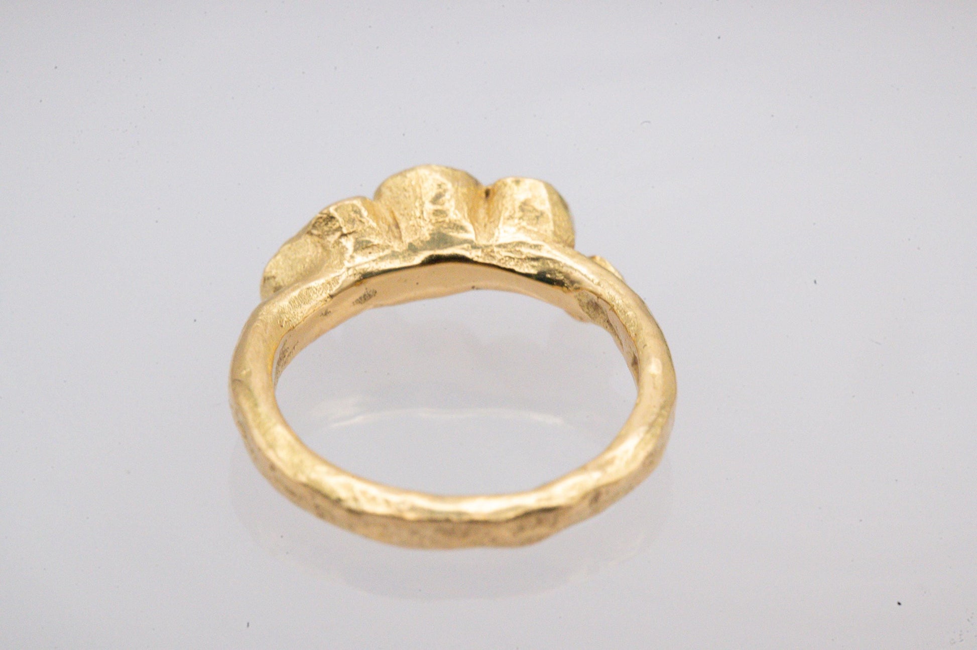 Stunning Vintage Handmade 18ct Solid Gold Eternity Diamond Ring, Unique Artisan 1CT Diamond Jewellery, 70s Statement Heirloom Jewelry - Rare