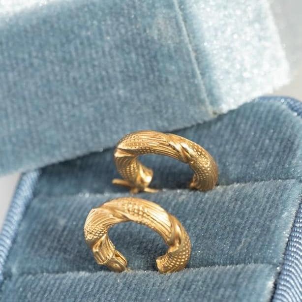 Vintage 18ct Italian Gold Creole Hoop Earrings – Comfortable Size - Twist Design Elegant Yellow Gold Hoops, Hallmarked 750, 18K Solid Gold