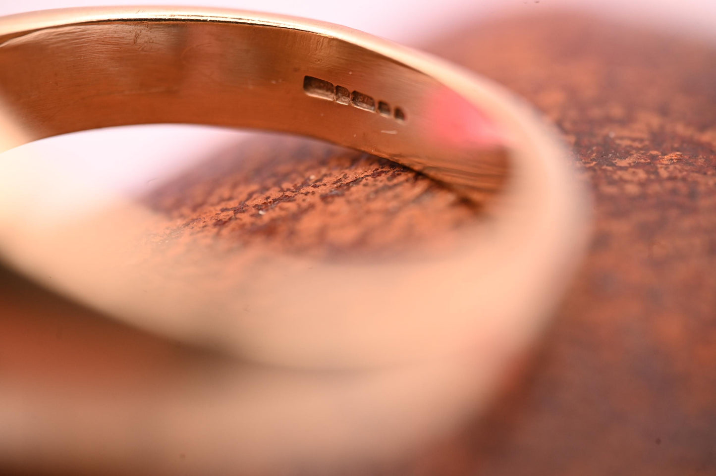 Vintage Heavy Signet Mens Ring 9ct Gold, Chunky Oval Plain Signet Classic Ring 9k, Estate Jewelry for Him - Size UK W / US 11