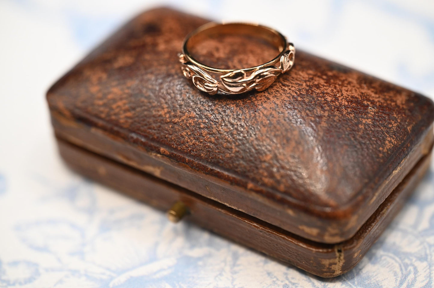 Vintage Clogau 9ct Gold Ring Tree of Life - Welsh Gold Celtic Jewelry - Tear Drop Floral Band UK Size P / US 8