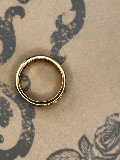 Vintage Clogau 9ct Yellow & White Gold Statement Daisy Ring