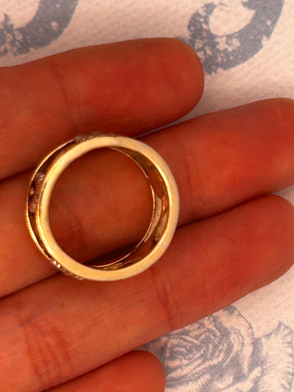 Vintage Clogau 9ct Yellow & White Gold Statement Daisy Ring