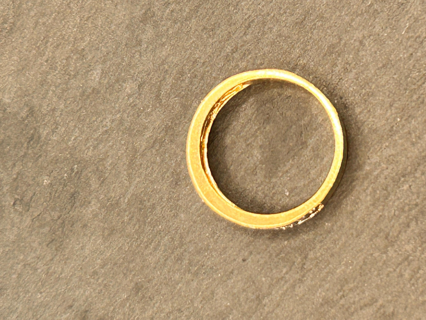 Vintage 9ct Cladagh Heart Ring yellow and white gold Diamond 9ct Gold with inscription. Ring Size N / US 7