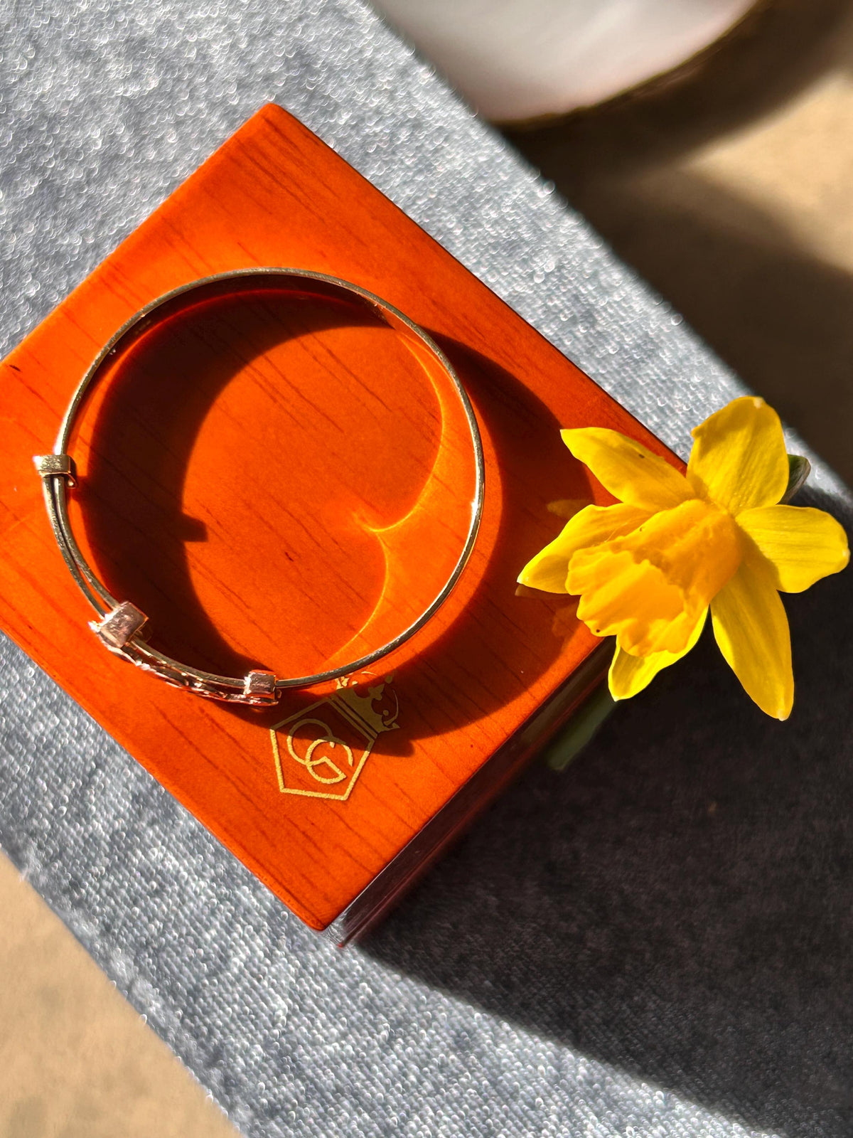 Vintage Clogau 9ct Gold Baby Bangle Expanding Tree of Life with Diamond - Christening Jewelry, Baby Shower Gift