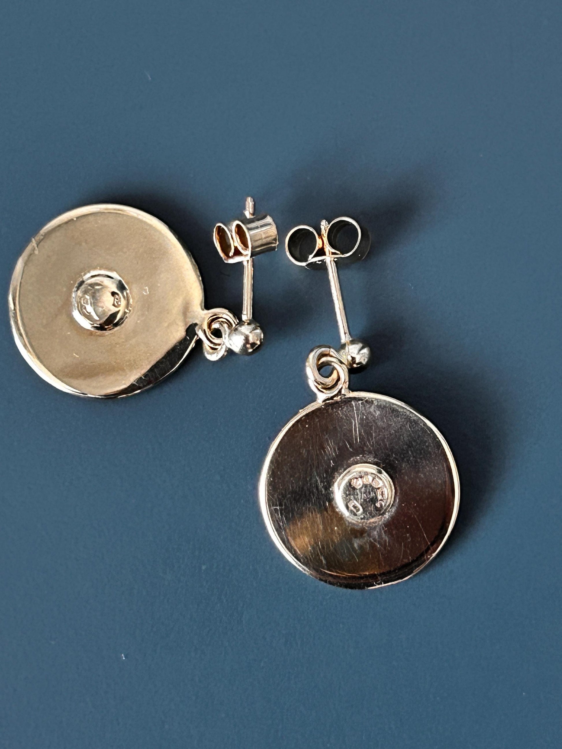 Vintage Clogau 9ct Gold Celtic Knot Earrings Drop - Lady Guinevere Collection