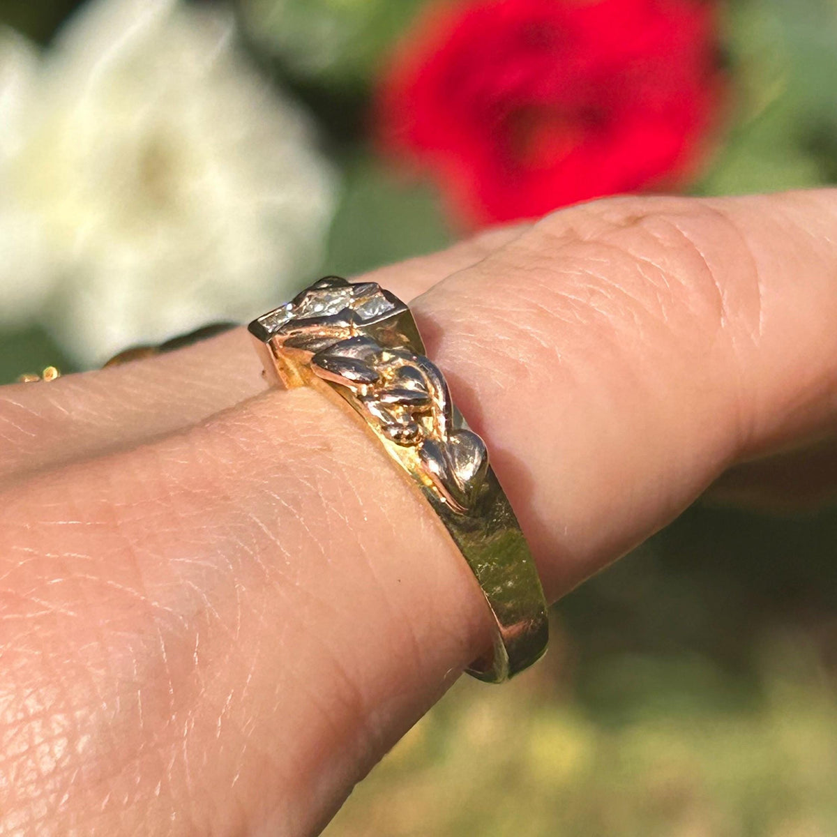 Vintage Clogau Rare Limited Edition 18ct Yellow Gold Diamond 0.30 Carat Ring UK N/ US 7