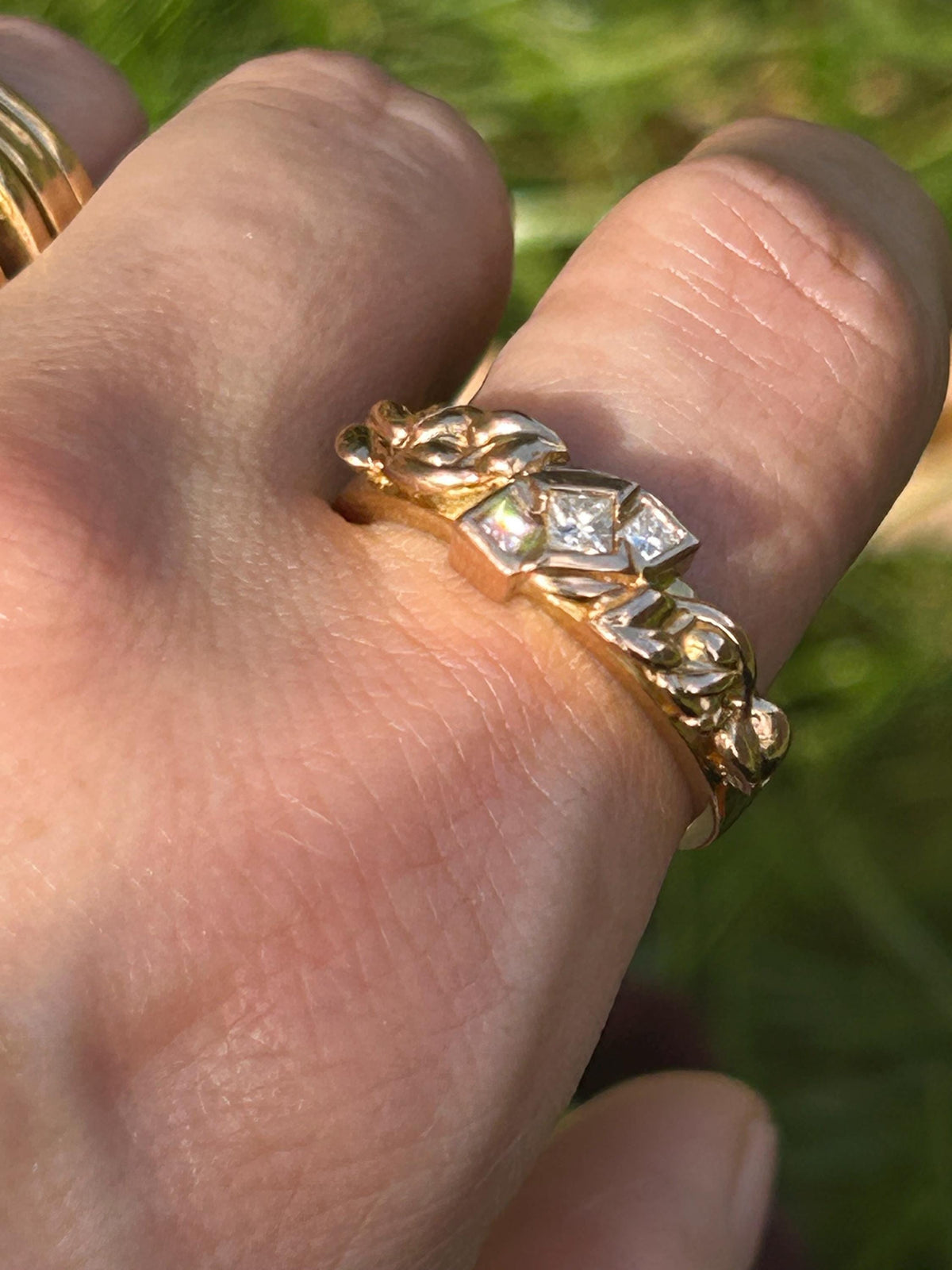 Vintage Clogau Rare Limited Edition 18ct Yellow Gold Diamond 0.30 Carat Ring UK N/ US 7