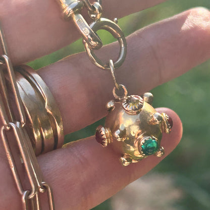 Mid-Century 18ct Sputnik Charm Multi Gems - Vintage Jewellery
